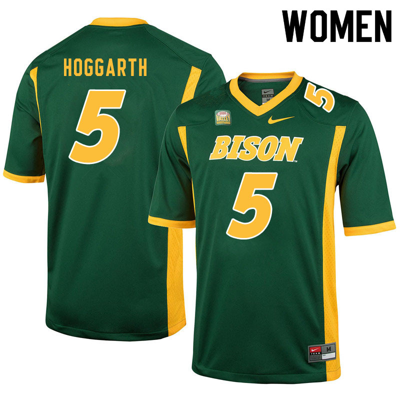 Women #5 Ben Hoggarth North Dakota State Bison College Football Jerseys Sale-Green
